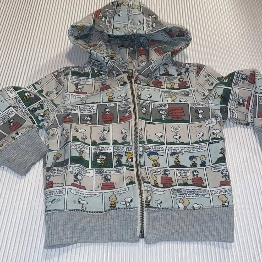 Baby Gap+Peanuts Hoodie Sweatshirt Sz 2T - Picture 8 of 8